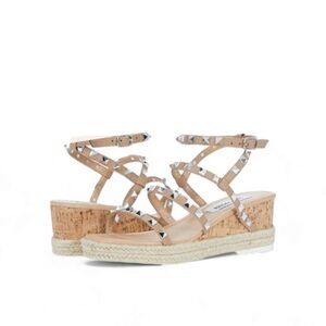 Steve Madden Klinch Wedge Spike Women's Studded WedgeSandals